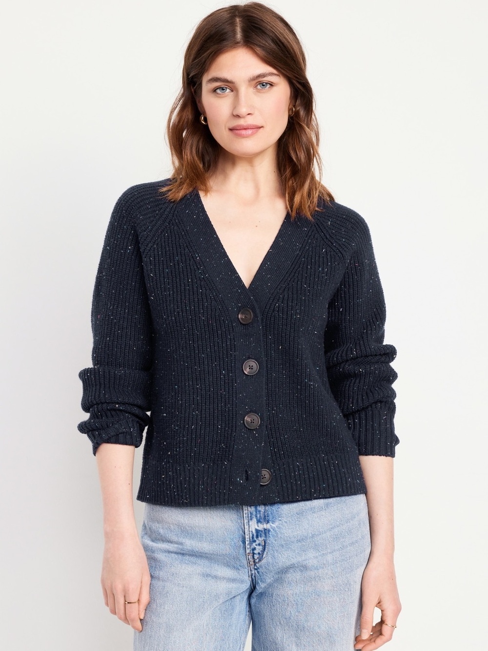 Old Navy - Shaker Cardigan Sweater - Navy Blue